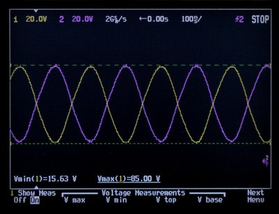 JUMA PA1000 clean drain voltage swings at 3.5MHz