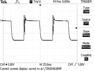 Vibroplex key waveform